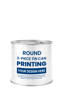 Hộp Thiếc In Đựng Tinh Bột Nghệ 300gr D401 (Φ99x95)